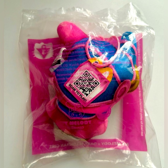 HELLO KITTY AND FRIENDS My Melody Happy Meal Plush Toy. - Picture 2 of 2